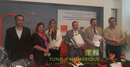 Tunisie (Vidéo): Signature d'un accord de partenariat entre Orange Tunisie et les Entreprises de presse