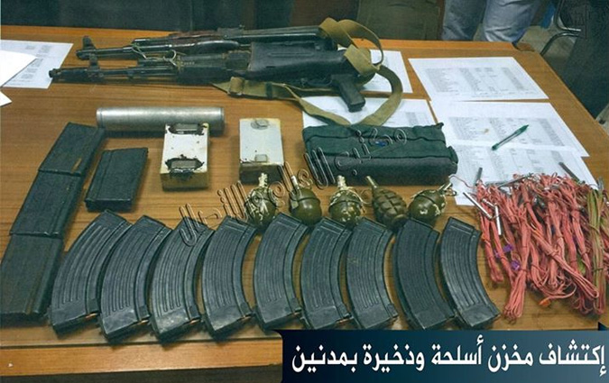 Découverte d'une cachette d'armes à Médenine et saisie d'explosifs, d'armes et de munitions