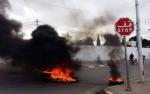 Tunis Route coupée et pneus brûlés au niveau de l'artère menant à Géant