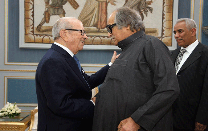 Béji Caïd Essebsi reçoit le fondateur du groupe Al Baraka, le cheikh Salah Abdallah Kamel