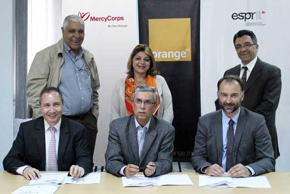 Orange Tunisie, ESPRIT et Mercy Corps Tunisie annoncent le lancement de ESPRIT Incubator