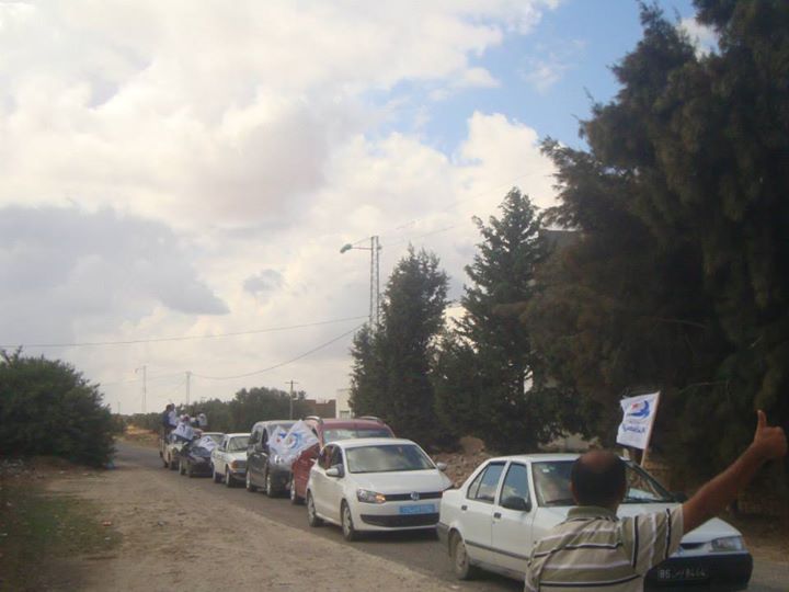 بالصور : أنصار النهضة يخرجون في مواكب سيّارة في مختلف مناطق البلاد معلنين انطلاق الحملة الانتخابية