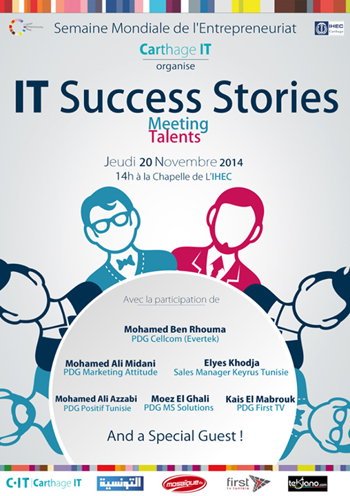 IT Success Stories, Meeting Talents à l'IHEC de Carthage jeudi 20 novembre