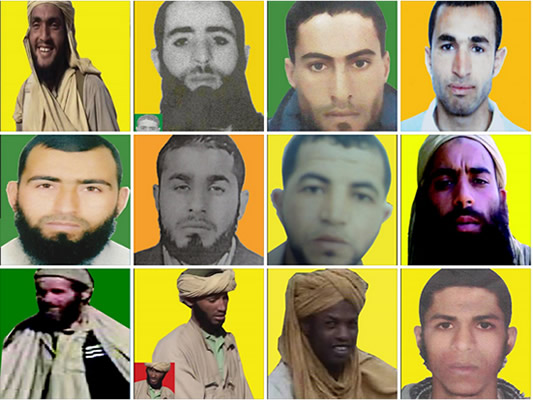 Le ministère de l'Intérieur publie les photos de 43 terroristes recherchés