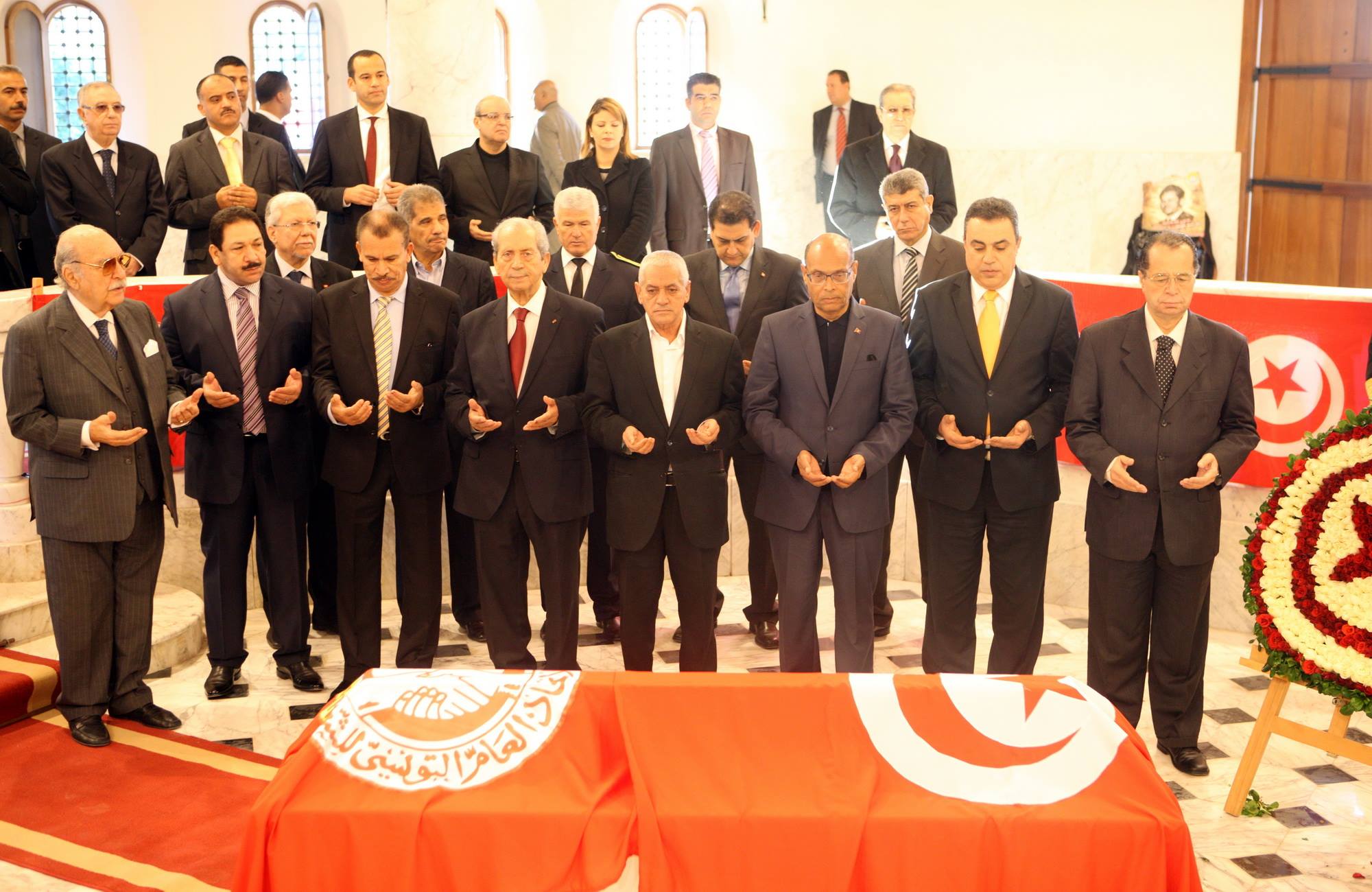 Tunisie : les 3 présidents commémorent le 62ème anniversaire de l'assassinat de Farhat Hached