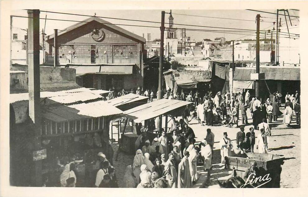 TUNISIE tunis place bab souïka 2 scans