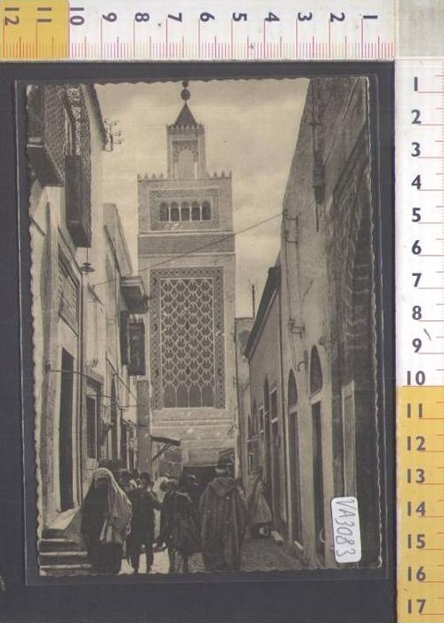 VA3083 TUNISIA TUNIS RUE SIDI BEN AROUS COSTUMI FOLKLORISTICI FOLCLORISTICI VICOLI