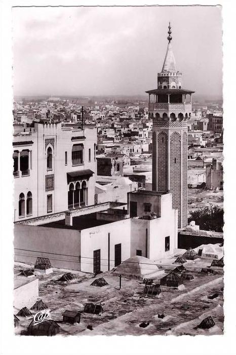 ¤ Tunisie Tunis minaret de la mosquée Sidi Ben Arous