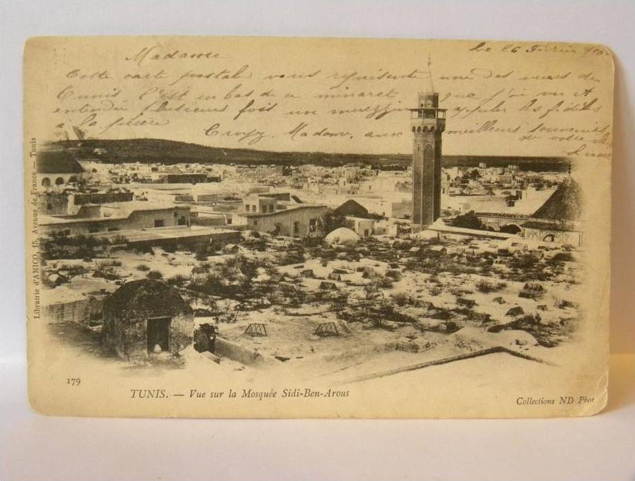 CPA précurseur - Tunis - Vue sur la Mosquée Sidi-Ben-Arous