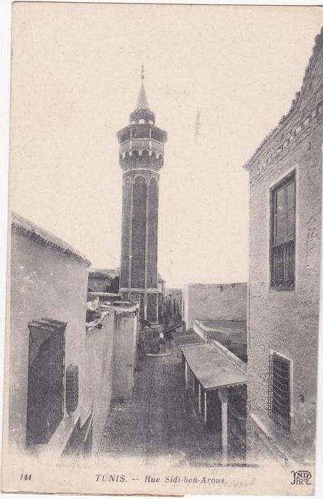 CPA TUNIS RUE SIDI BEN AROUS