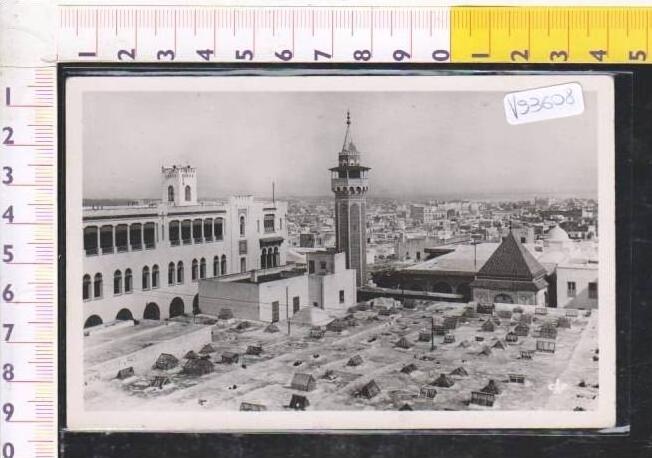V93608 TUNISIA TUNIS VUE GENERALE ET LE MINARET DE SIDI BEN AROUS