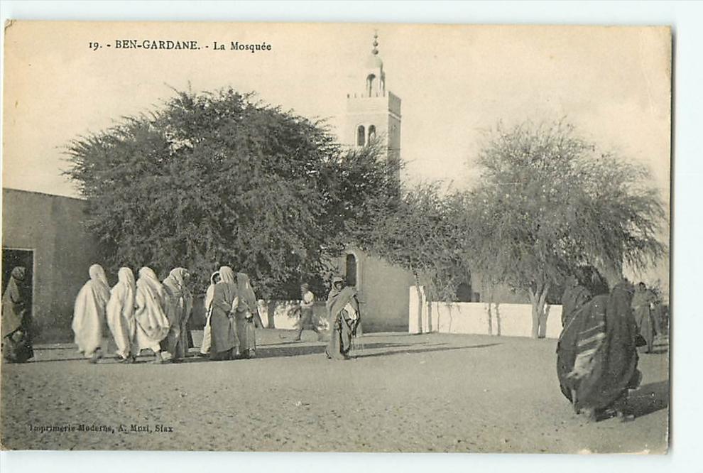 BEN GARDANE La Mosquée. 2 Scans. Edition Muzi