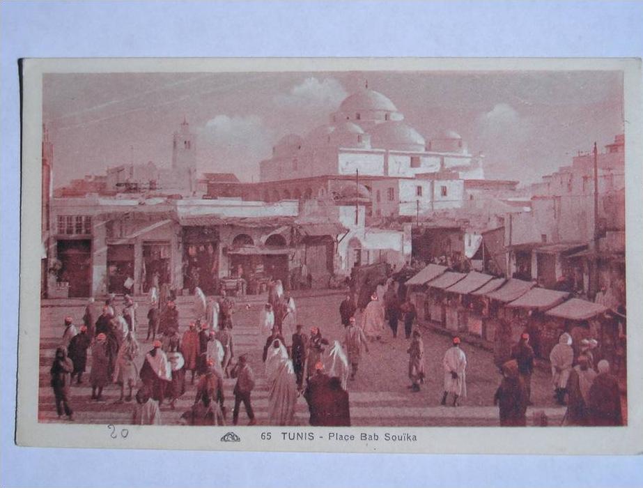 CPSM - TUNIS - PLACE BAB SOUÏKA