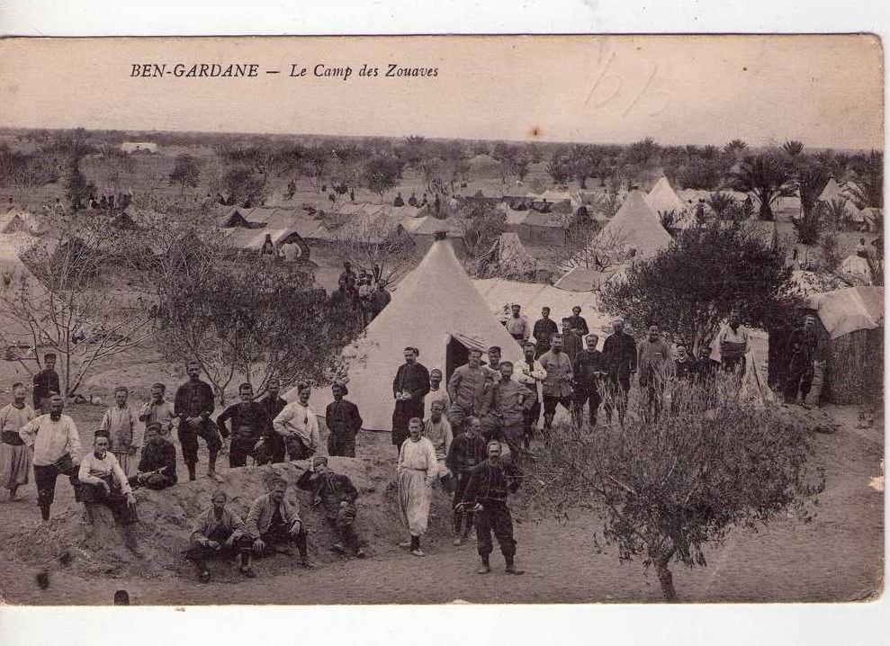 BEN GARDANE le camp des zouaves-1916