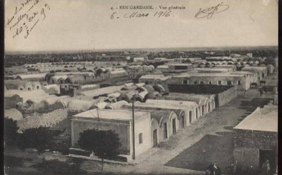TUNISIE.......BEN GARDANE.....VUE GENERALE......ECRITE.... .. ......‹(•¿•)›