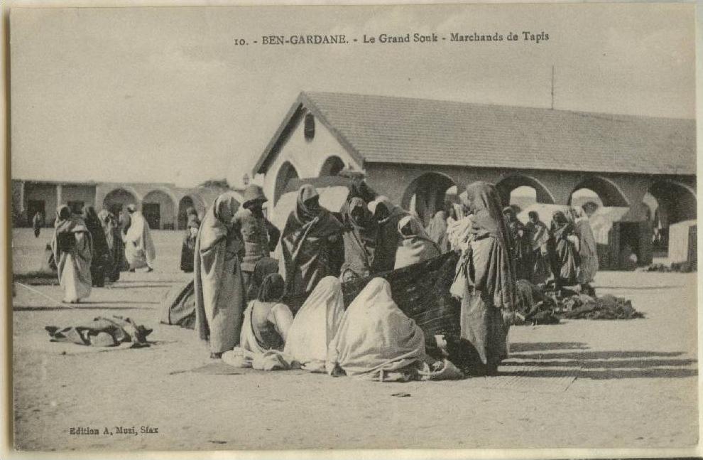 10 Ben Gardane le Grand souk Ecrite Date 1916
