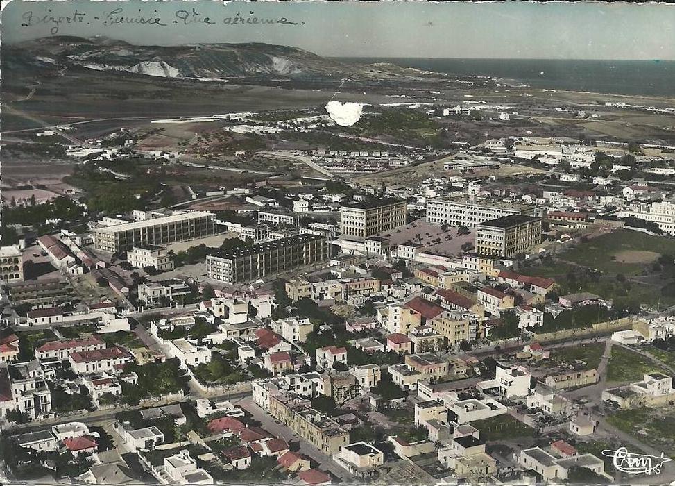 AFRIQUE DU NORD - TUNISIE - BIZERTE - Vue aérienne générale - CPSM