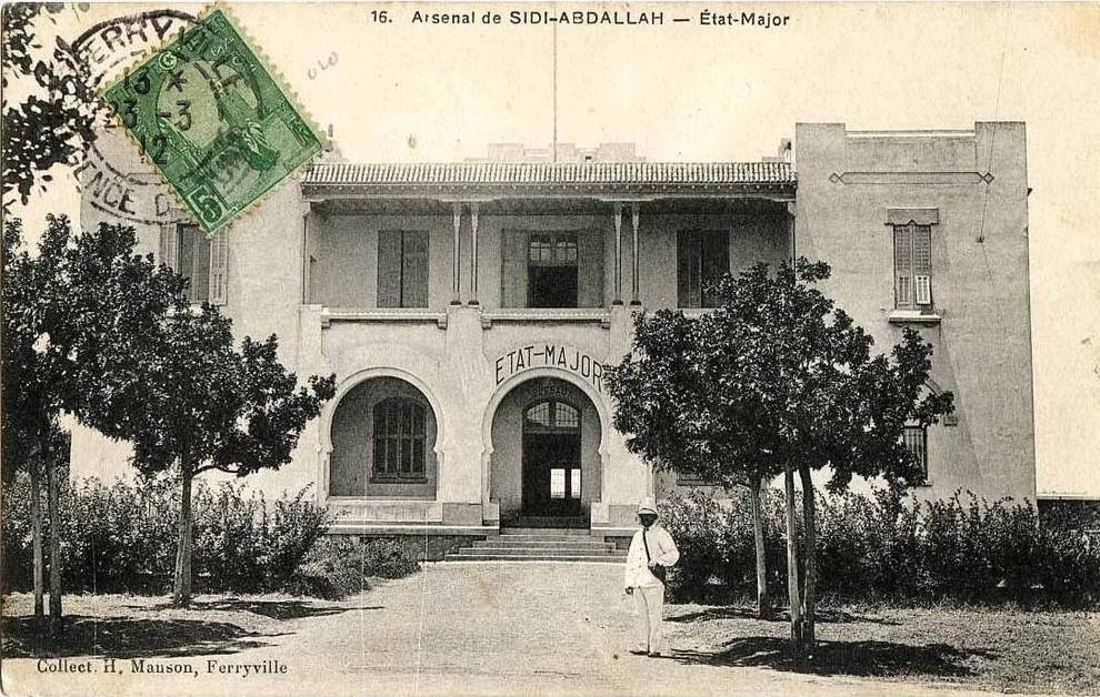 AFRIQUE du NORD - TUNISIE - BIZERTE FERRYVILLE - ARSENAL de SIDI ABDALLAH - ETAT MAJOR