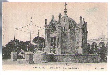 Jolie CP Ancienne Tunisie Carthage Ancienne Chapelle Saint Louis - Ed ND n° 5 - cp pas écrite