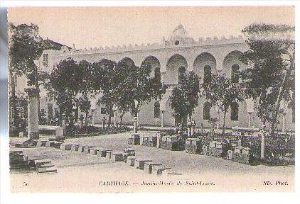 Jolie CP Ancienne Tunisie Carthage Jardin Musée de Saint Louis - Ed ND n° 50 - cp pas écrite