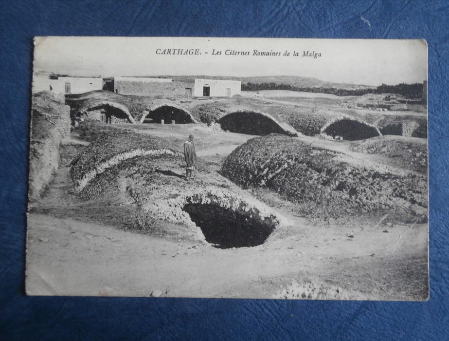 Carthage - Les Citernes Romaines de la Malga - animée - circulée 1926 - L137
