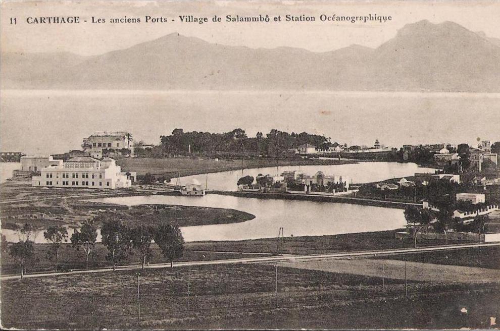 CARTHAGE - les anciens forts - village de Salammbô et station océanographique