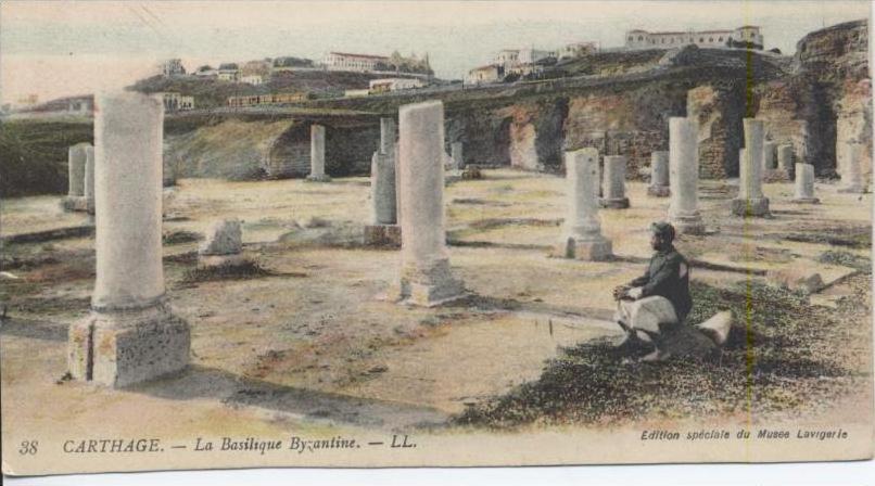 TUNISIE - CARTHAGE - (animé) la basilique byzantine - nr 38 LL édition spéciale du musée lavigerie - d17 323