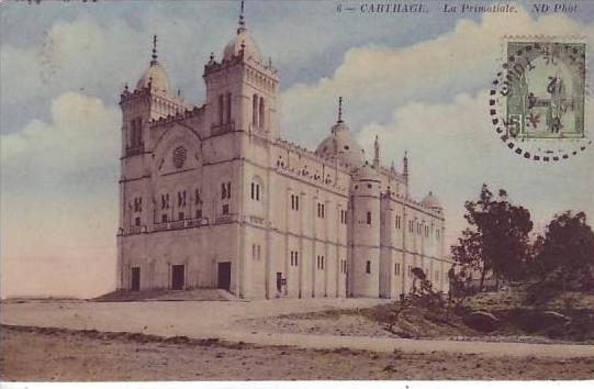 TUNISIE - CARTHAGE - la primatiale (timbre de tunisie) - nr 6 ND - d4 181
