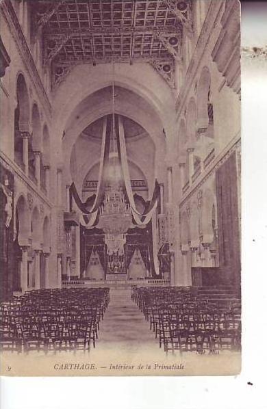 TUNISIE - CARTHAGE - intérieur de la primatiale - nr 9 - d4 269