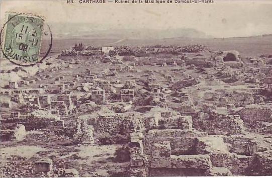 TUNISIE - CARTHAGE - ruines de la basilique de DAMOUS EL KARITA - nr 163 - d2 113