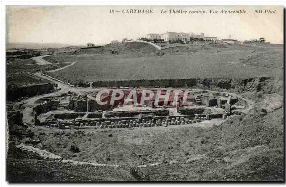 CPA Tunisie Carthage le Theatre Romain Vue d Ensemble