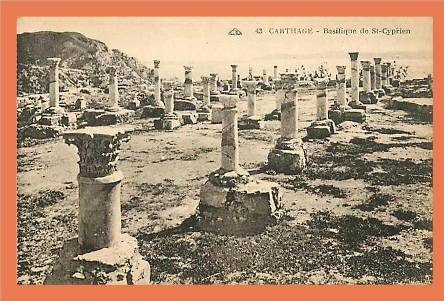 Tunisie CARTHAGE Basilique de St Cyprien // CPA