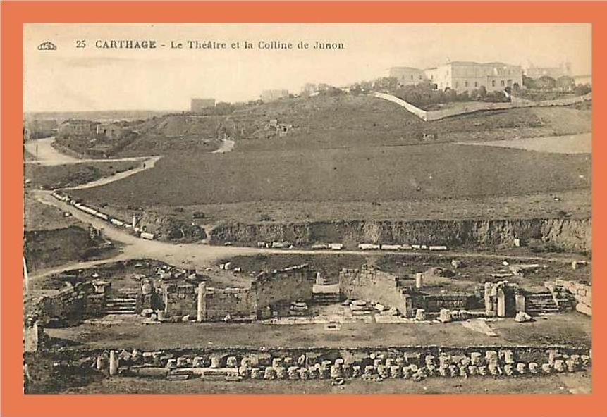 Tunisie CARTHAGE Théatre er Colline de Juson // CPA