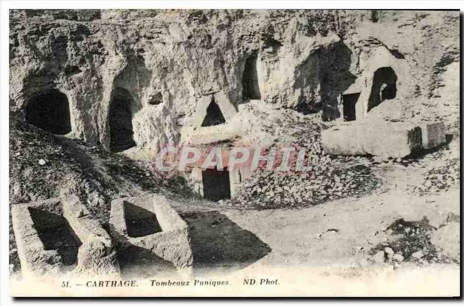CPA Tunisie Carthage Tombeaux Puniques