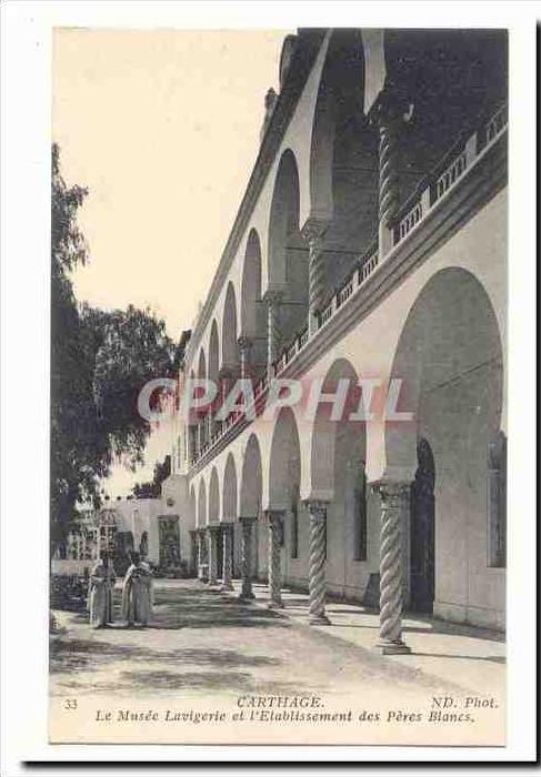 Tunisie Carthage CPA le musee Lavigerie et l'etablissement de