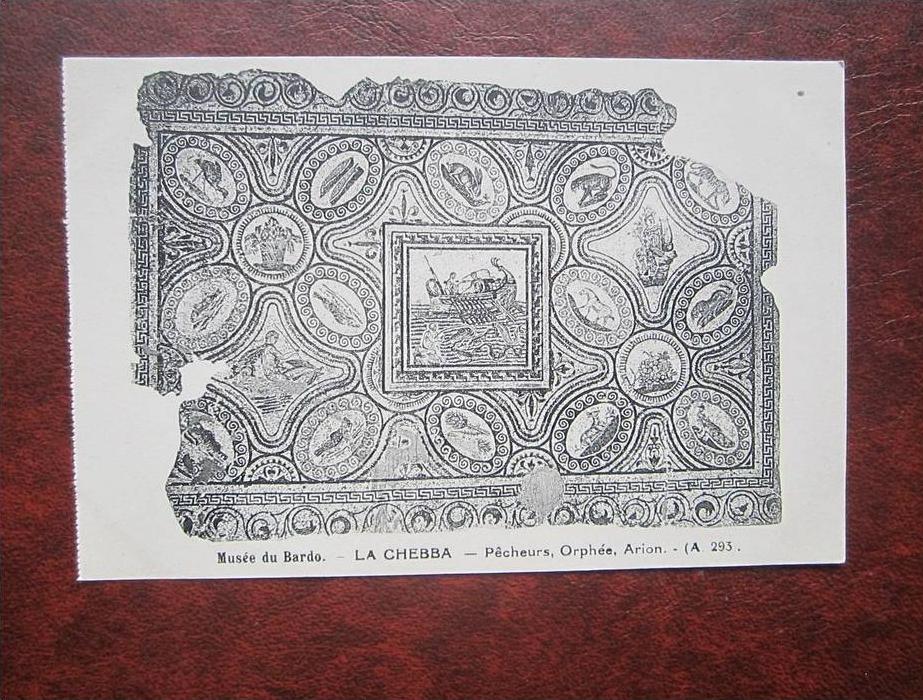 Musee du Bardo La Chebba Pecheurs Orphee Arion Tunesien Tunisiyya CPA AK