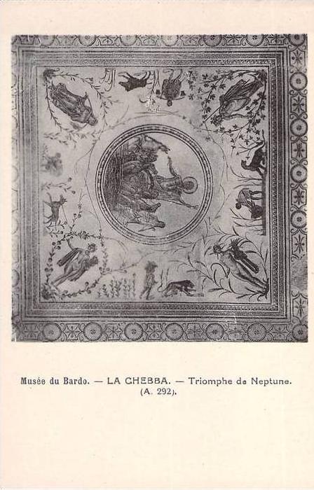 Musée du Bardo. La Chebba. Triomphe de Neptune.