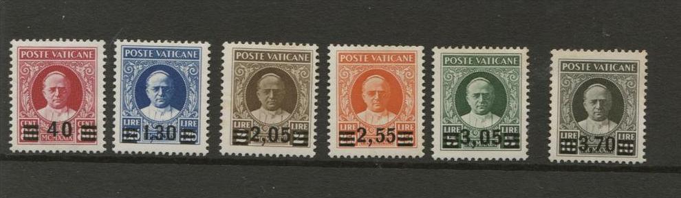 Vaticaan 1934 Michel 038-044 * MLH Catalogus * 1000 � ** 3500 �