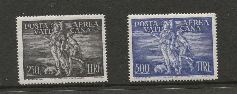 Vaticano Aero Airmail 1948 Mich. 147-148 Cat 700 � ** MNH
