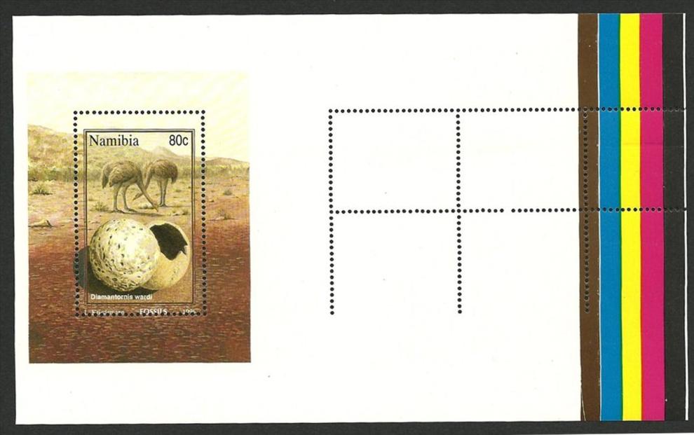 (3179) - Namibia 1979, Fossilien-Block, Proof Block, postfrisch