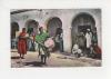Afrique Tunisie Touggourt N° 905 danseur nègre instruments personnages belle carte dentelée écrite de Ghardimaou en 1956