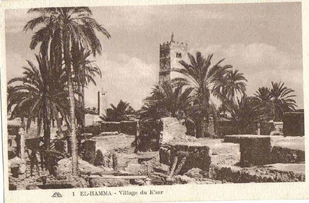 Tunisie.El Hamma.Village du ksar ( CAP 1 ).