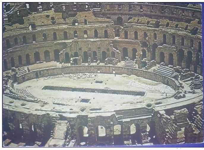 C. Postale TUNISIE - EL DJEM (EL JEM) - LE COLISEE - L'ARENE (1984