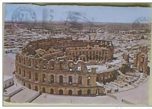 C. Postale TUNISIE - EL DJEM (EL JEM) - L´AMPHITHEATRE ROMAIN (1988)