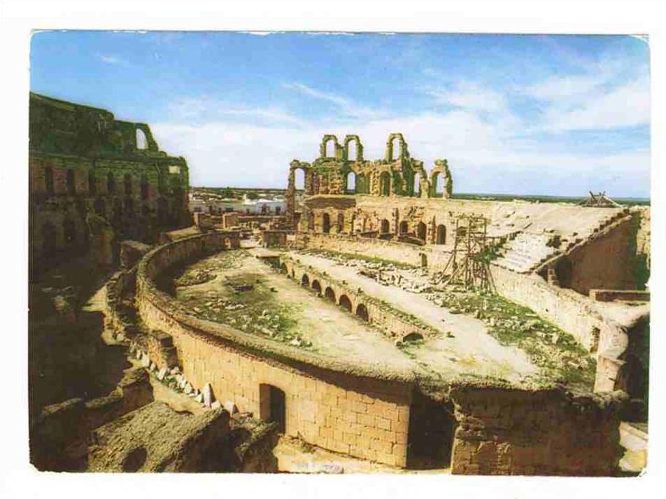 TUNISIA - 0189 El Jem - intérieur de l´Amphithéatre