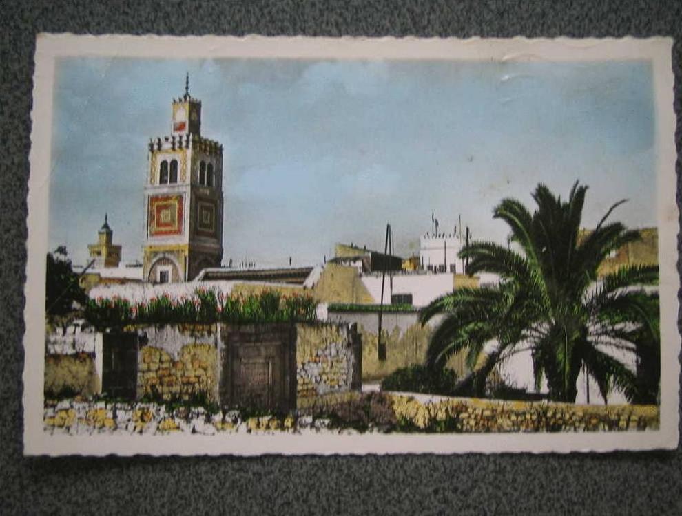 CPSM TUNISIE-TUNIS-MOSQUEE EL KSAR-1954-