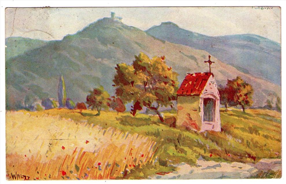 Exceptionnel correspondance J.J.Waltz (Hansi) avec Alexis Kreyder sur cp illustrée Plixburg - 3 scan