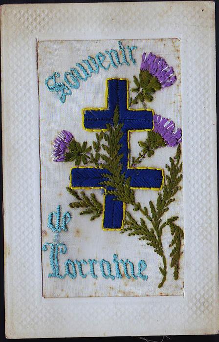 LORRAINE CARTE RARE BRODEE
