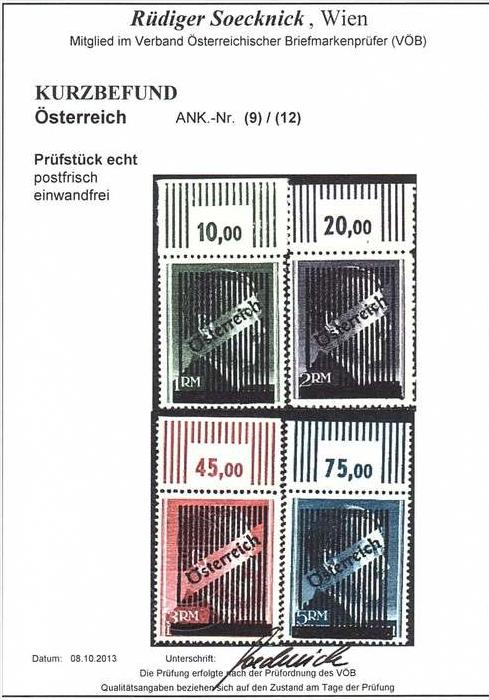 AUSTRIA ÖSTERREICH III. WIENER AUSHILFSAUSGABE mit BEFUND MNH / ** / POSTFRISCH