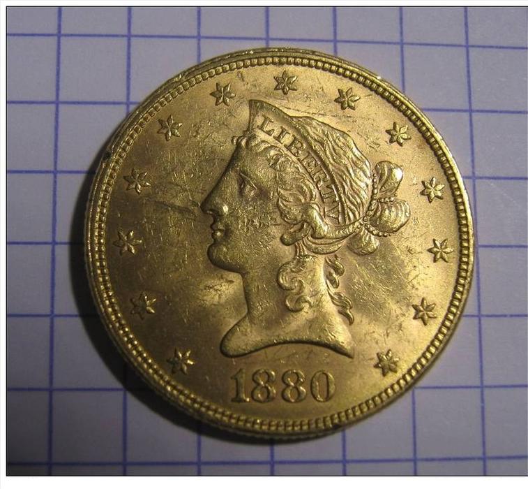 UNITED STATES OF AMERICA - 1882 - $10 DOLLARS - REGISTERED POST INCLUDED